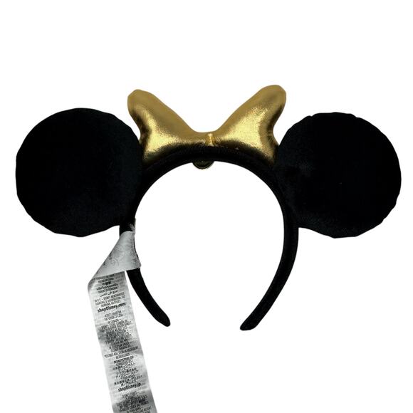 Disney Parks Sorcerer Moon & Stars Minnie Mouse Ears Headband Jewel Gold Bow main image 10